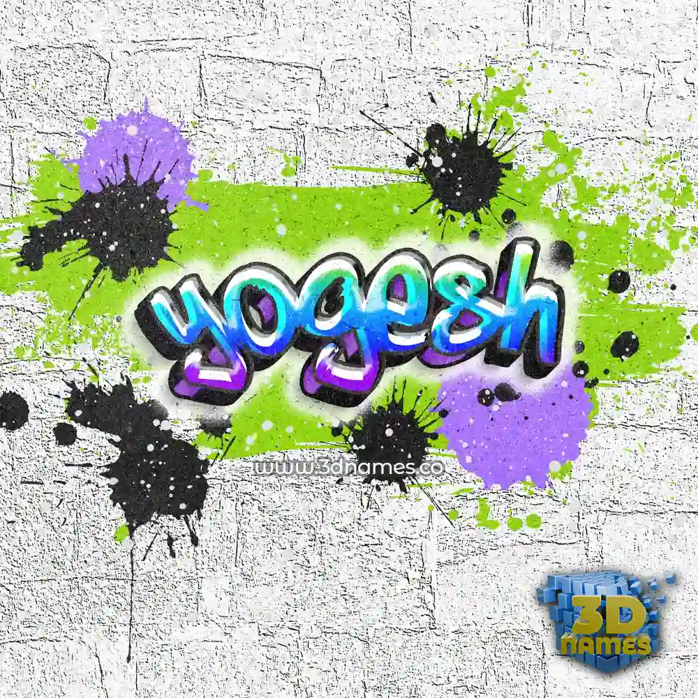 yogesh in Graffiti Grunge style - 3D name wallpaper
