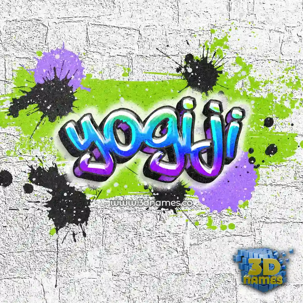 yogiji in Graffiti Grunge style - 3D name wallpaper