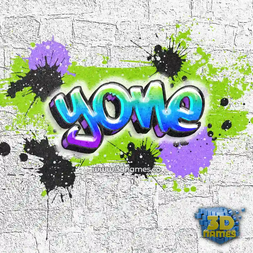 yone in Graffiti Grunge style - 3D name wallpaper