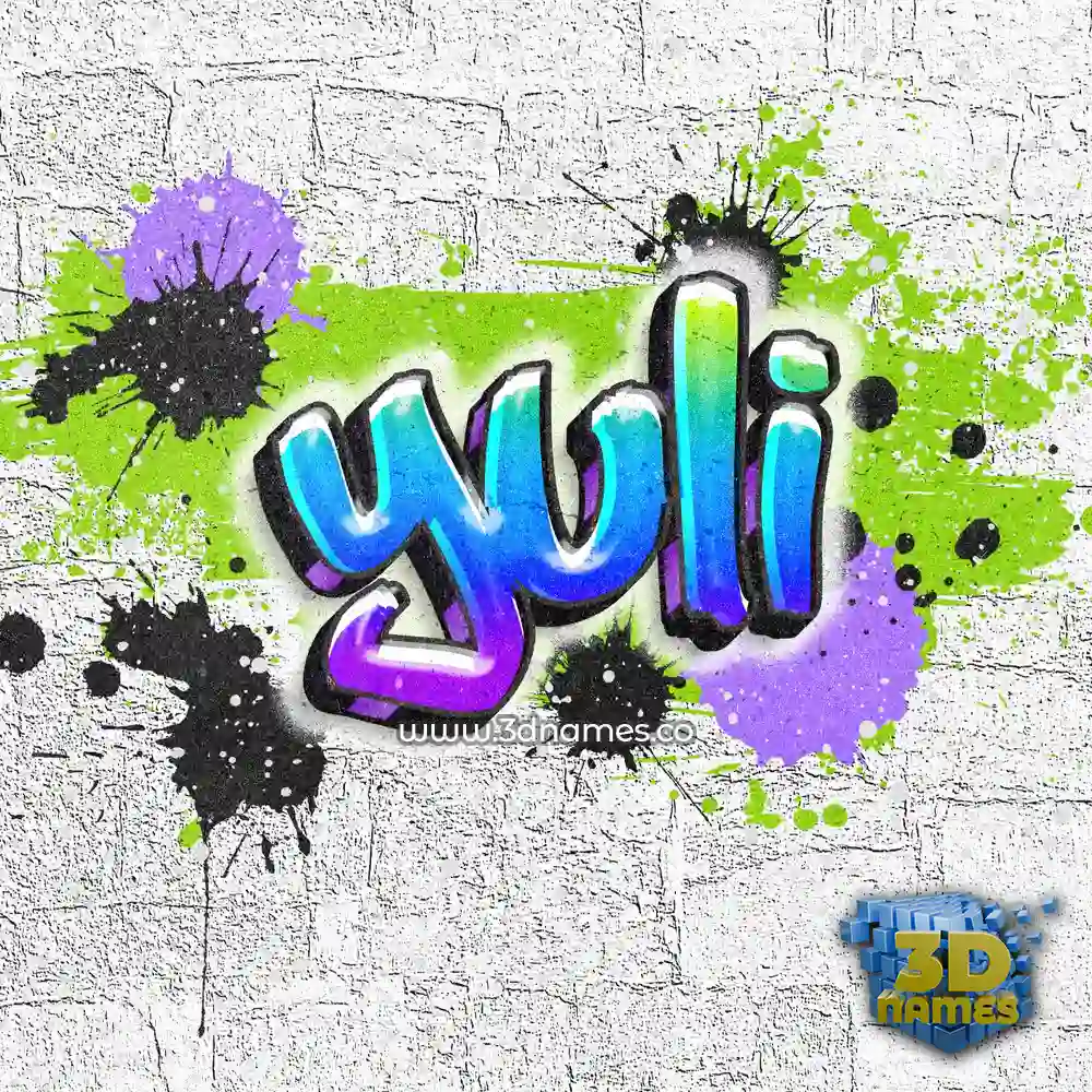 yuli in Graffiti Grunge style - 3D name wallpaper