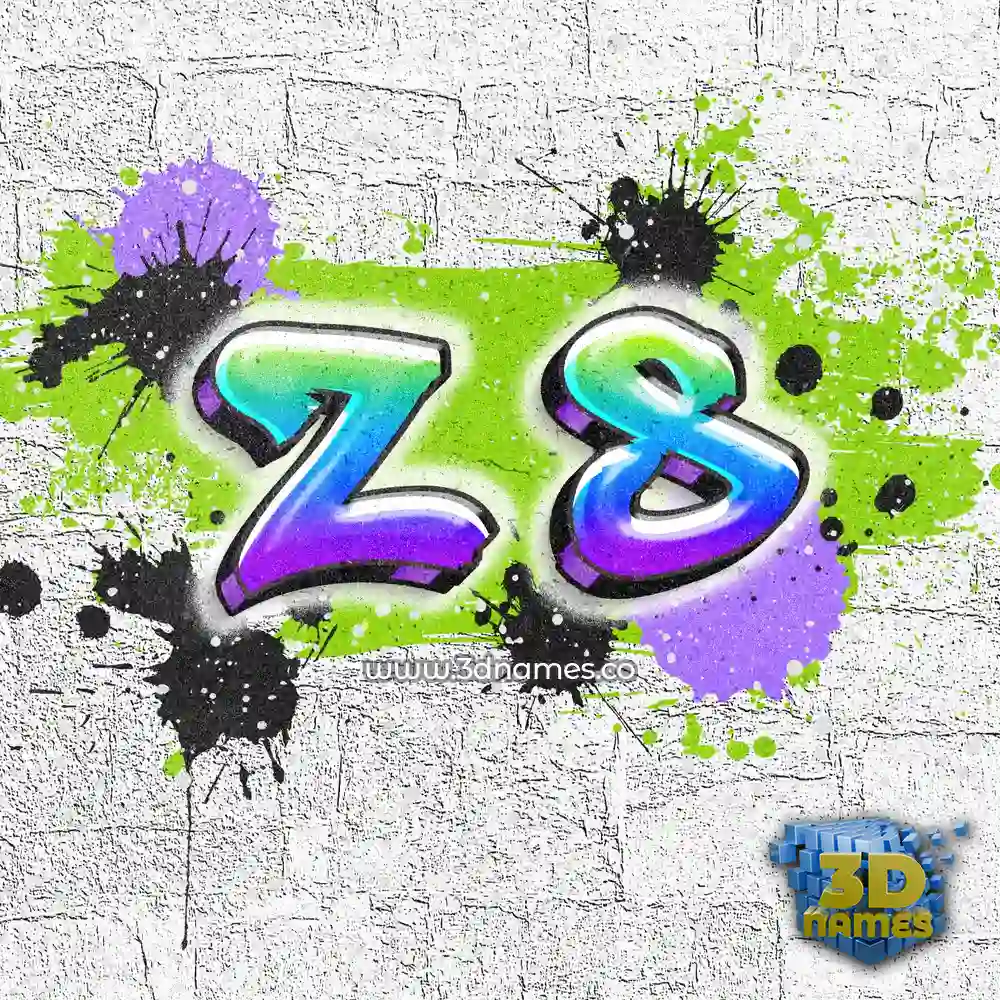 z s in Graffiti Grunge style - 3D name wallpaper