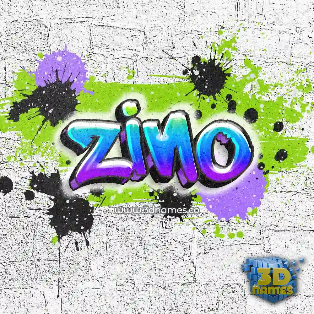 zino in Graffiti Grunge style - 3D name wallpaper