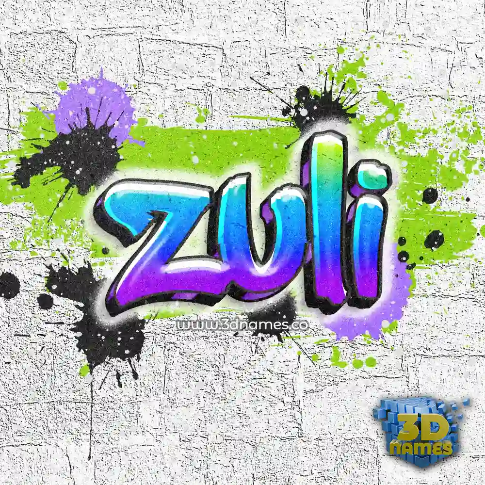 zuli in Graffiti Grunge style - 3D name wallpaper
