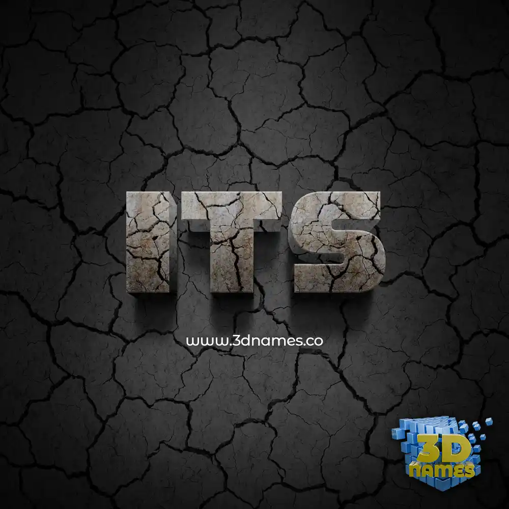 its in Cracked Stone style - 3D name wallpaper