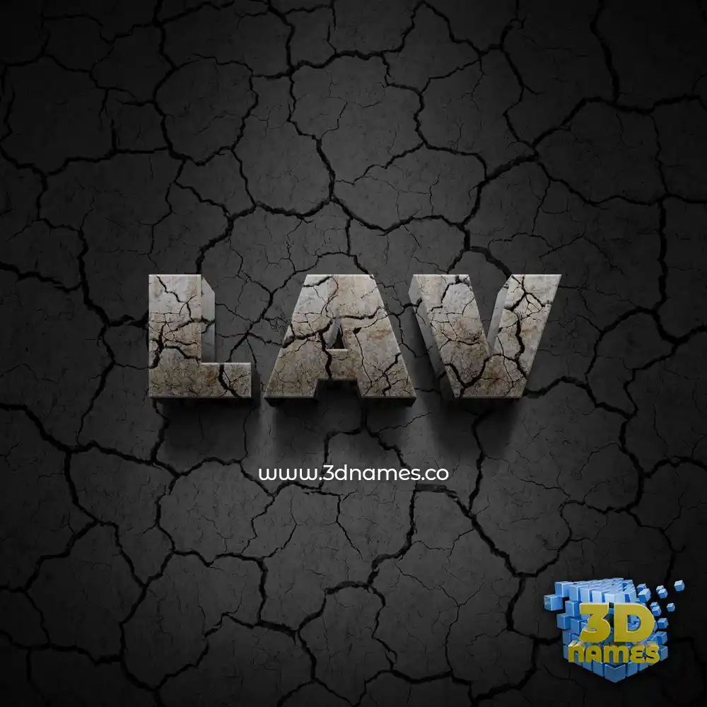 lav in Cracked Stone style - 3D name wallpaper