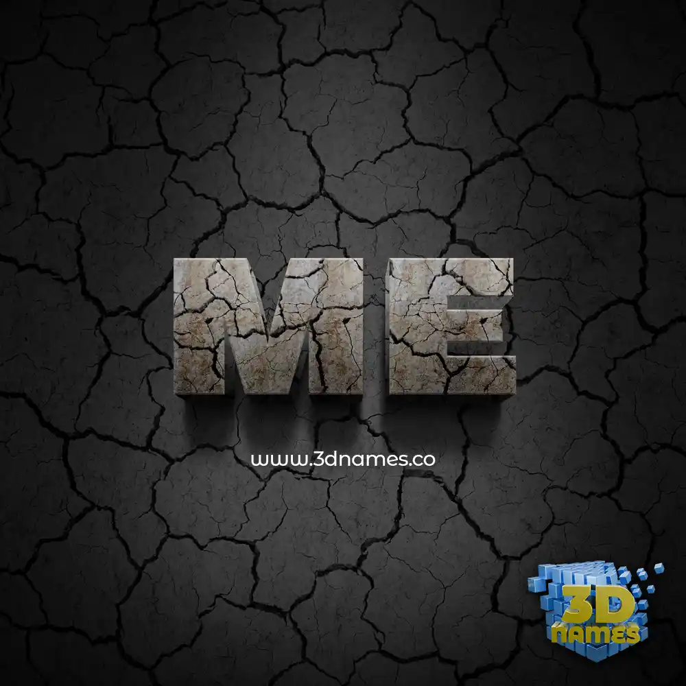 me in Cracked Stone style - 3D name wallpaper