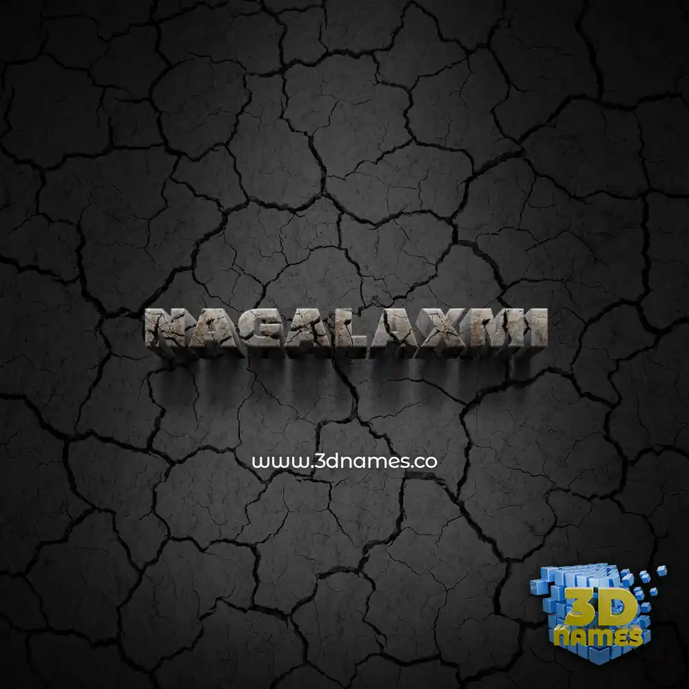 nagalaxmi in Cracked Stone style - 3D name wallpaper