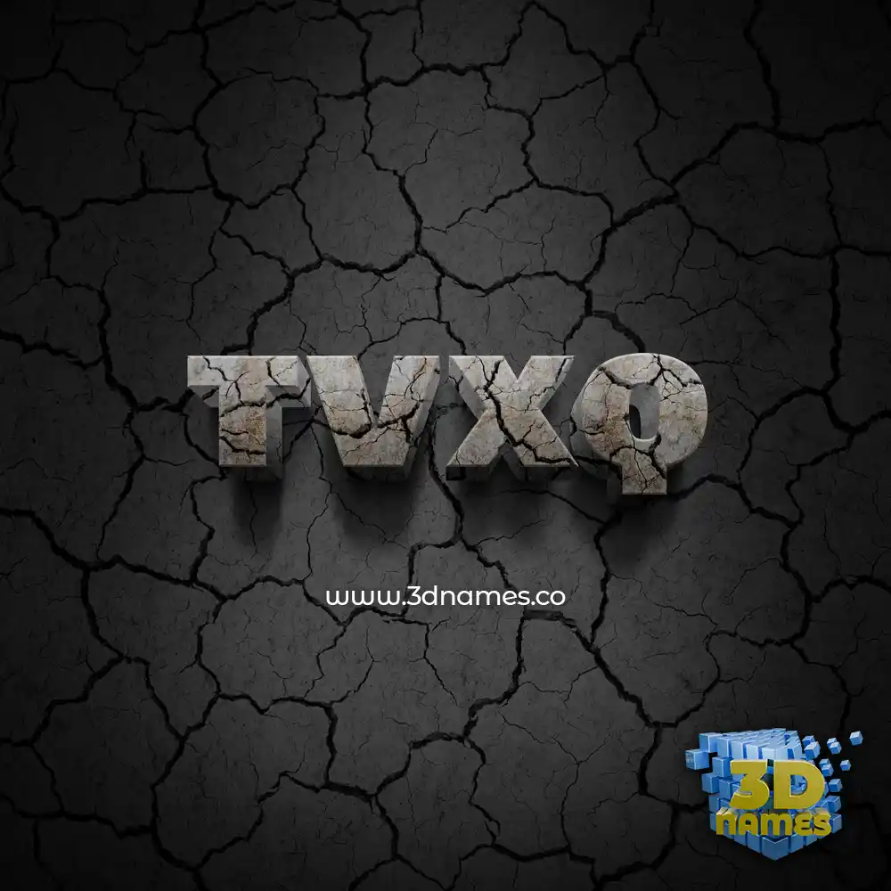 tvxq in Cracked Stone style - 3D name wallpaper