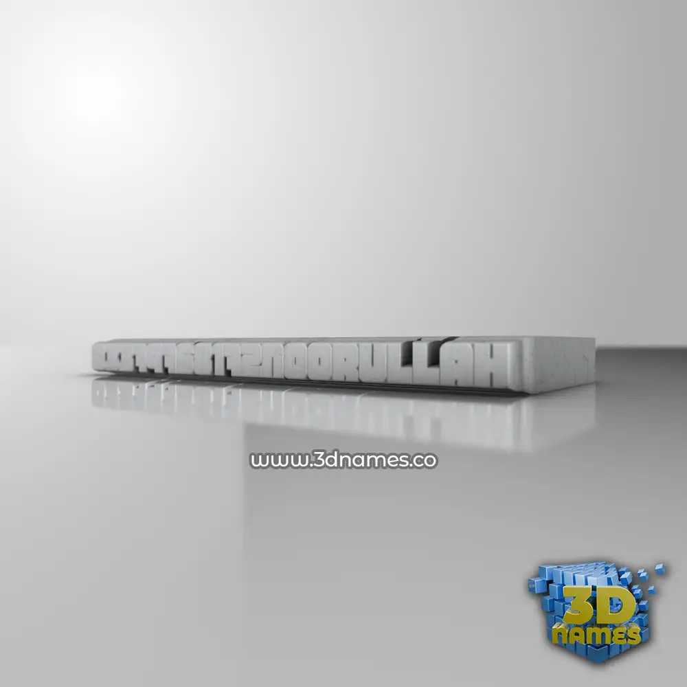 03379758172noorullah in White Metro style - 3D name wallpaper