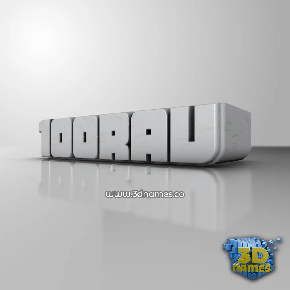 100rav in White Metro style - 3D name wallpaper