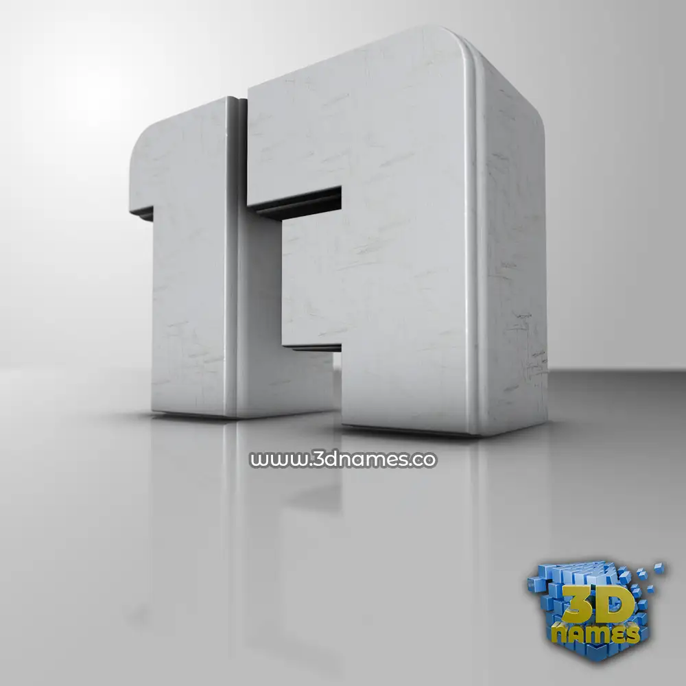 17 in White Metro style - 3D name wallpaper
