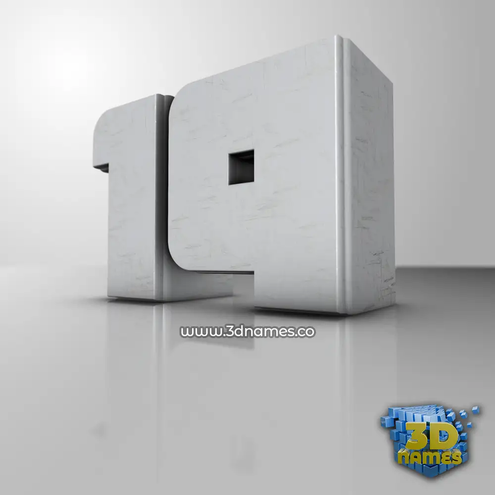 19 in White Metro style - 3D name wallpaper