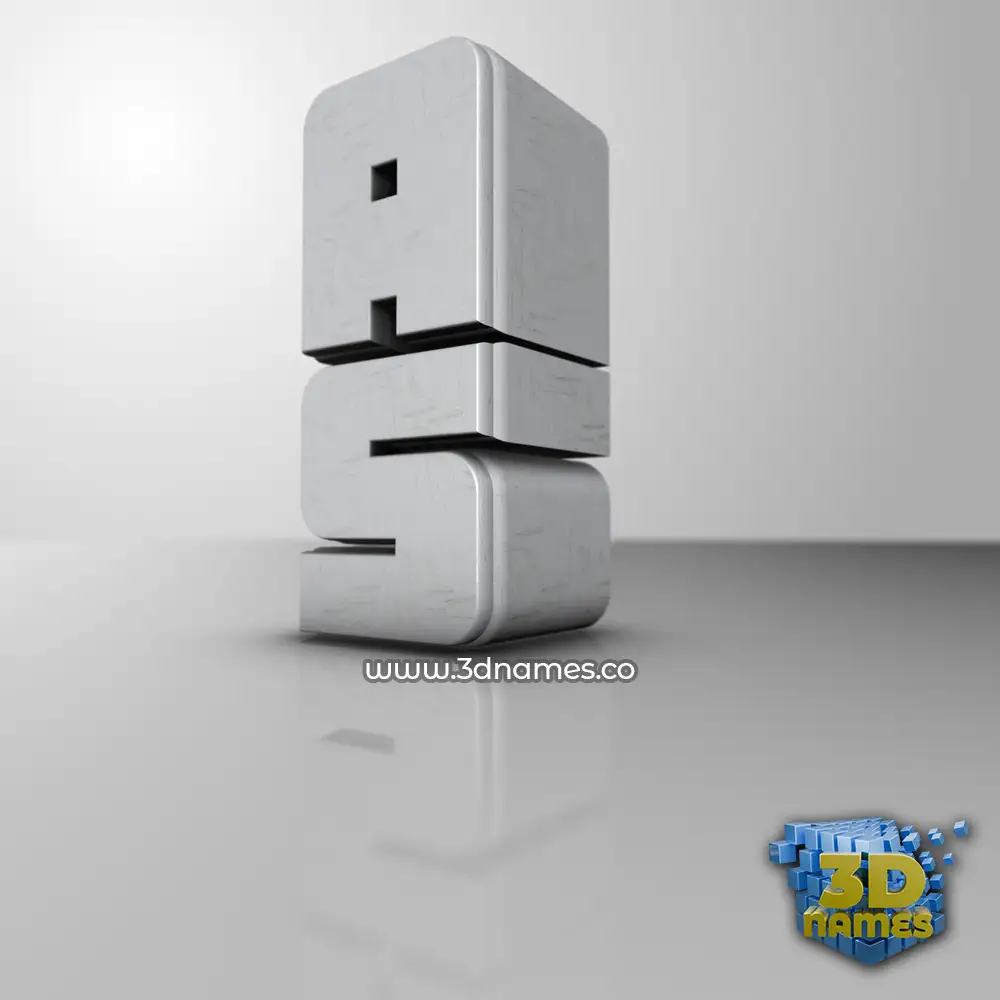 a s in White Metro style - 3D name wallpaper