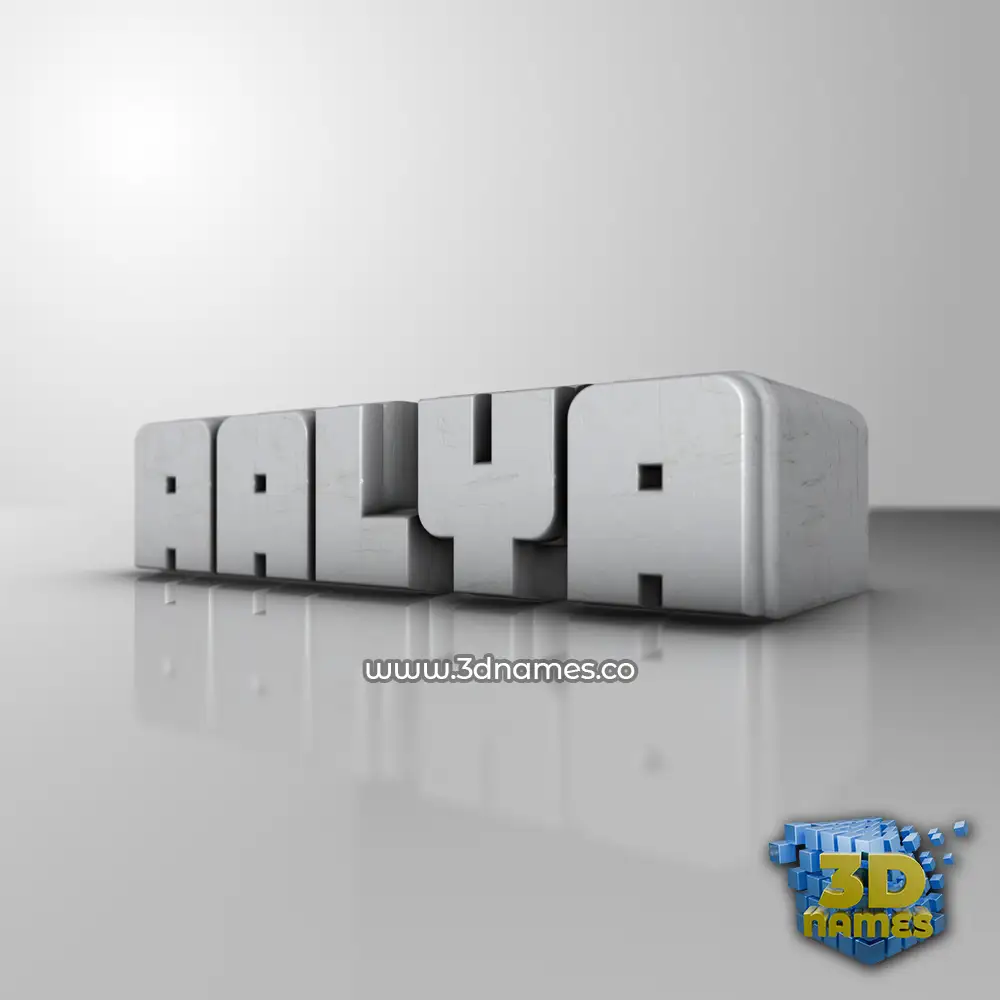 aalya in White Metro style - 3D name wallpaper