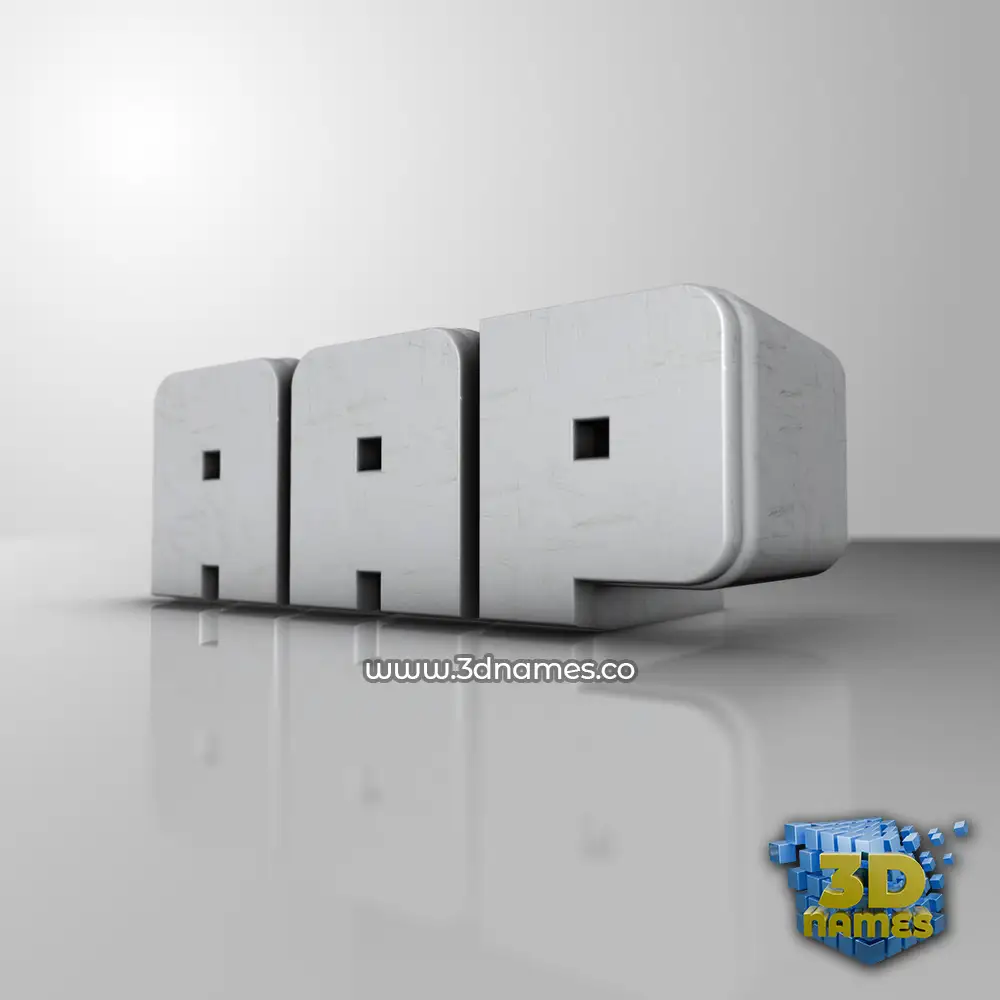 aap in White Metro style - 3D name wallpaper