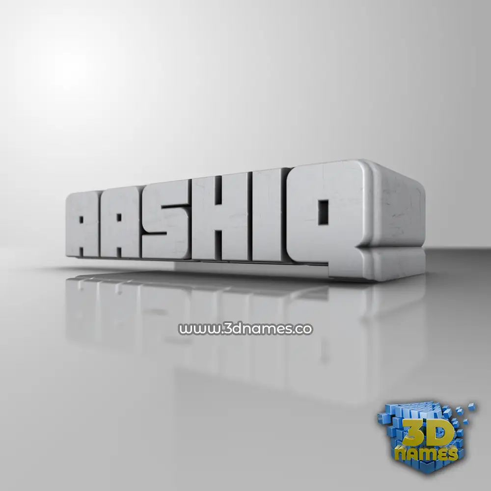 aashiq in White Metro style - 3D name wallpaper