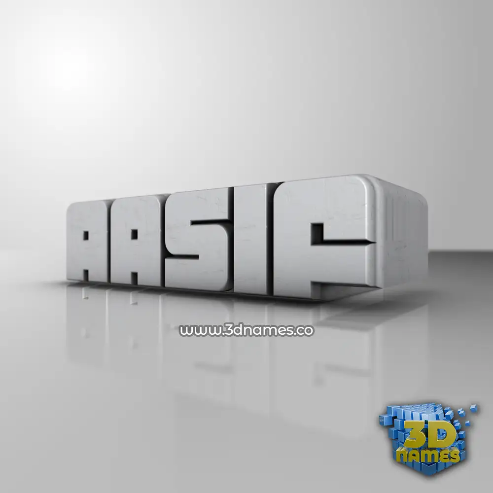 aasif in White Metro style - 3D name wallpaper