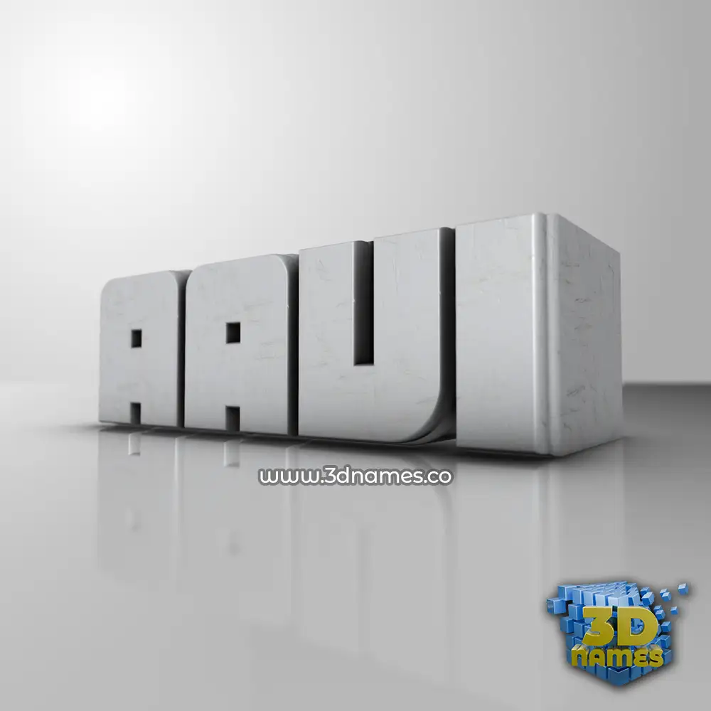 aavi in White Metro style - 3D name wallpaper