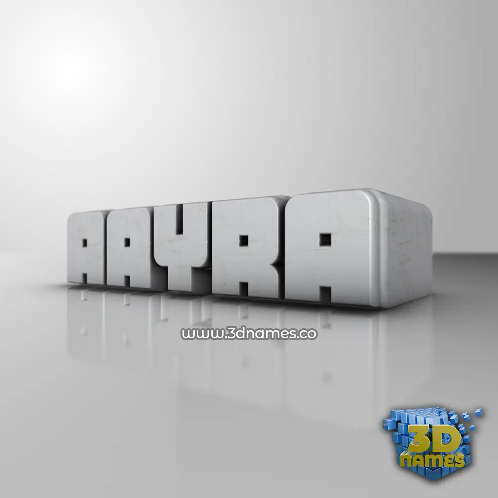 aayra in White Metro style - 3D name wallpaper