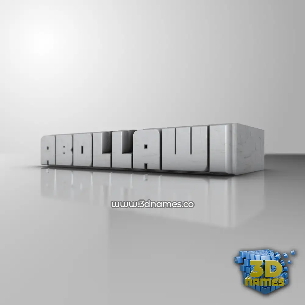 abdllawi in White Metro style - 3D name wallpaper