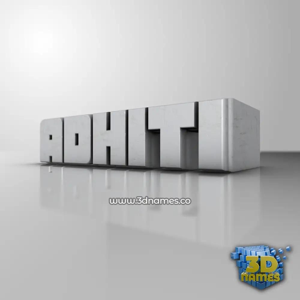 adhiti in White Metro style - 3D name wallpaper