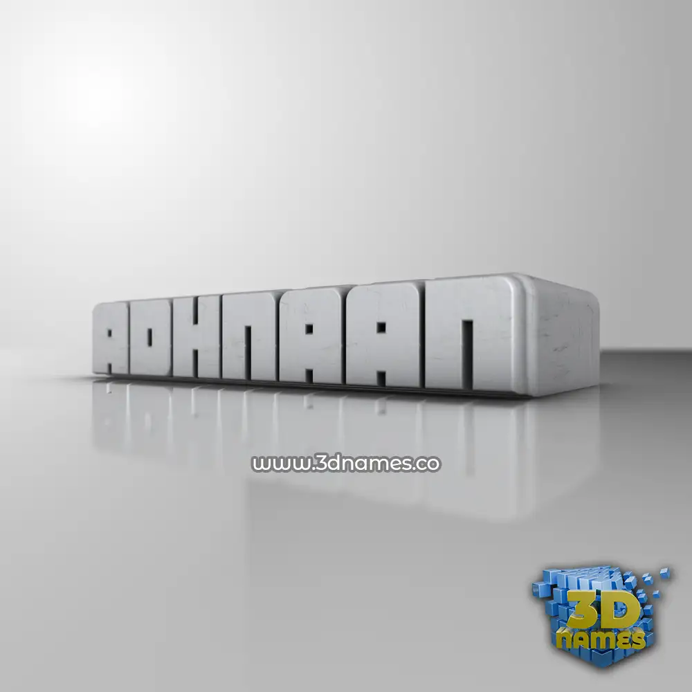 adhnaan in White Metro style - 3D name wallpaper