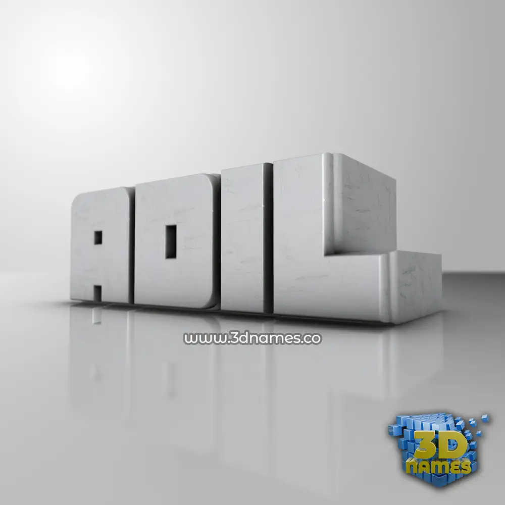 adil in White Metro style - 3D name wallpaper