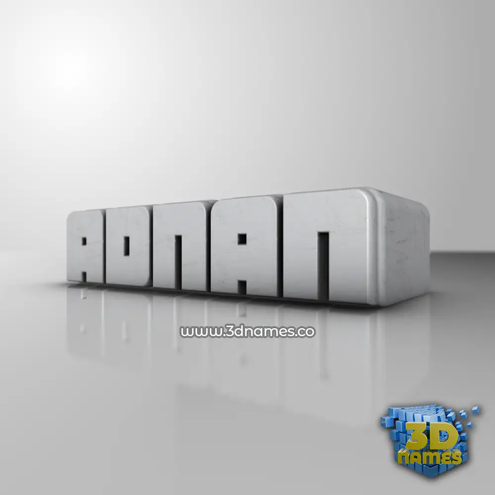 adnan in White Metro style - 3D name wallpaper