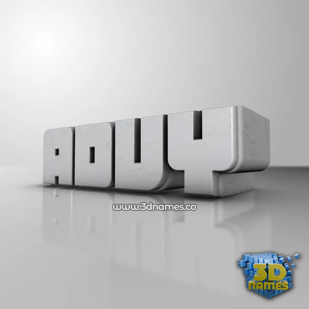 advy in White Metro style - 3D name wallpaper
