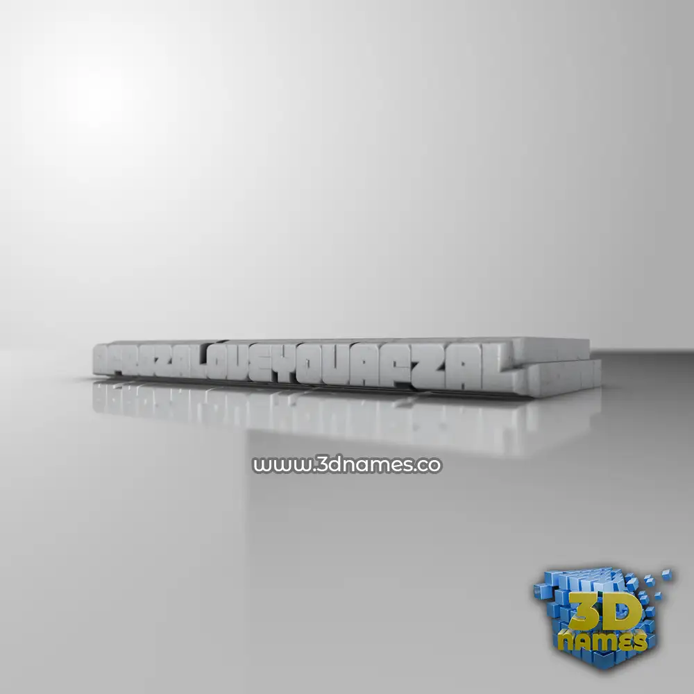afrozaloveyouafzal in White Metro style - 3D name wallpaper