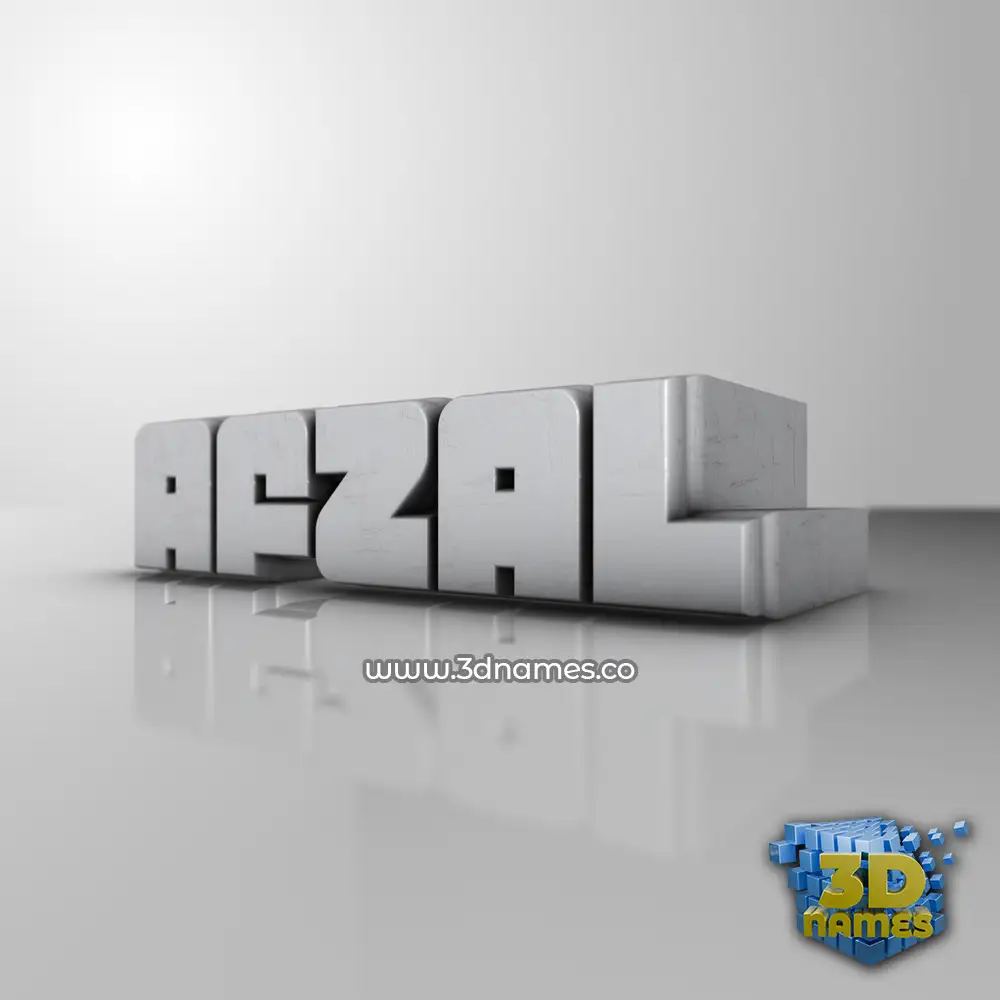 afzal in White Metro style - 3D name wallpaper