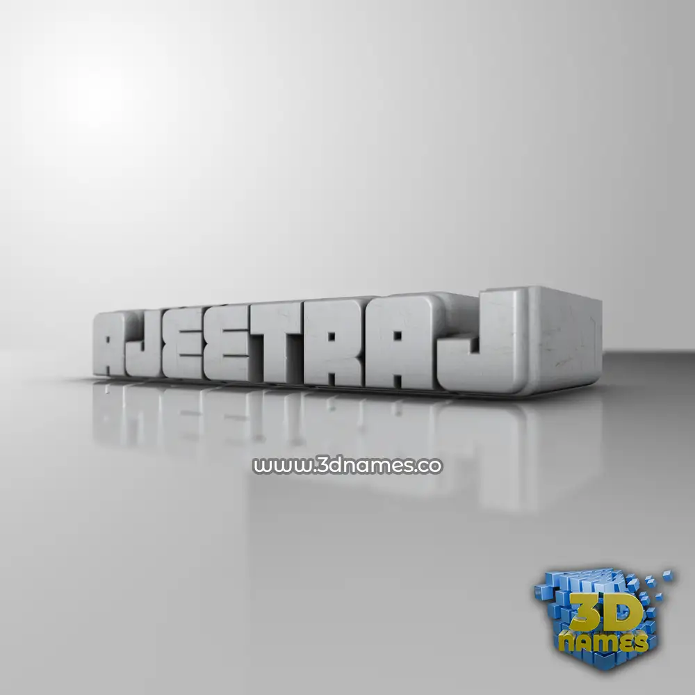 ajeetraj in White Metro style - 3D name wallpaper