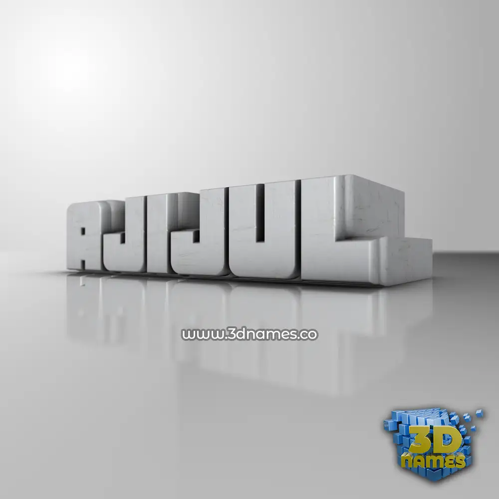 ajijul in White Metro style - 3D name wallpaper