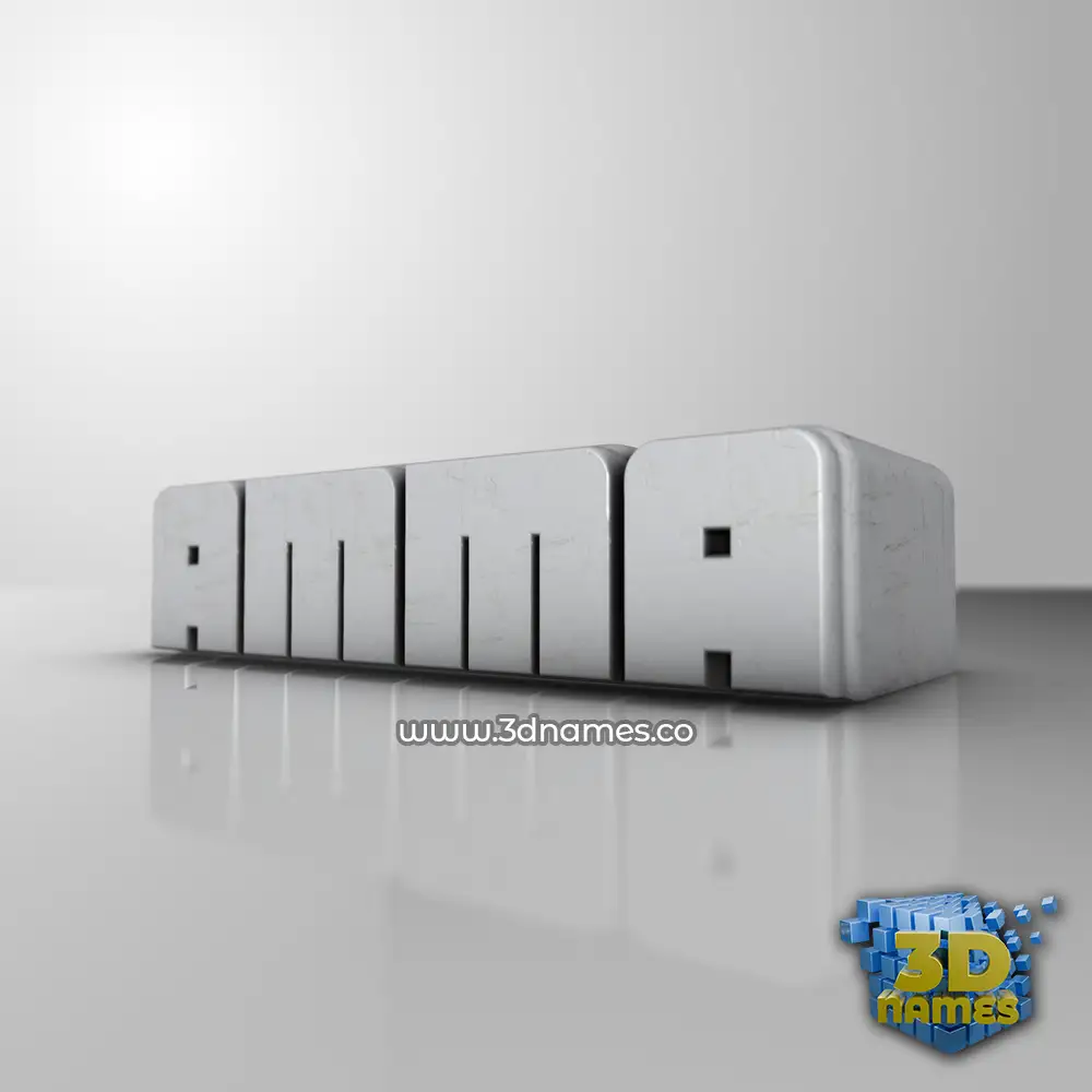 amma in White Metro style - 3D name wallpaper