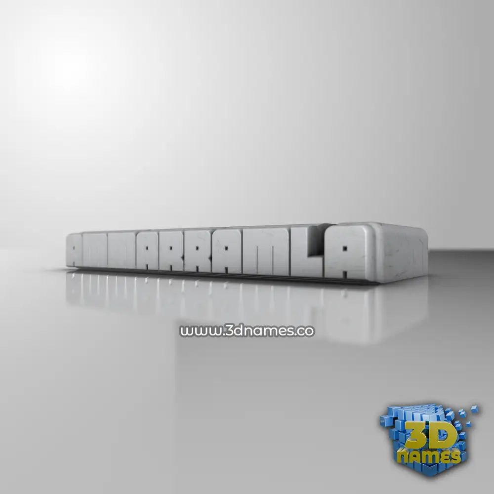 ammarramla in White Metro style - 3D name wallpaper