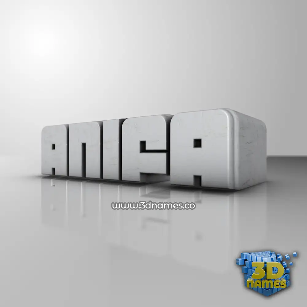 anifa in White Metro style - 3D name wallpaper