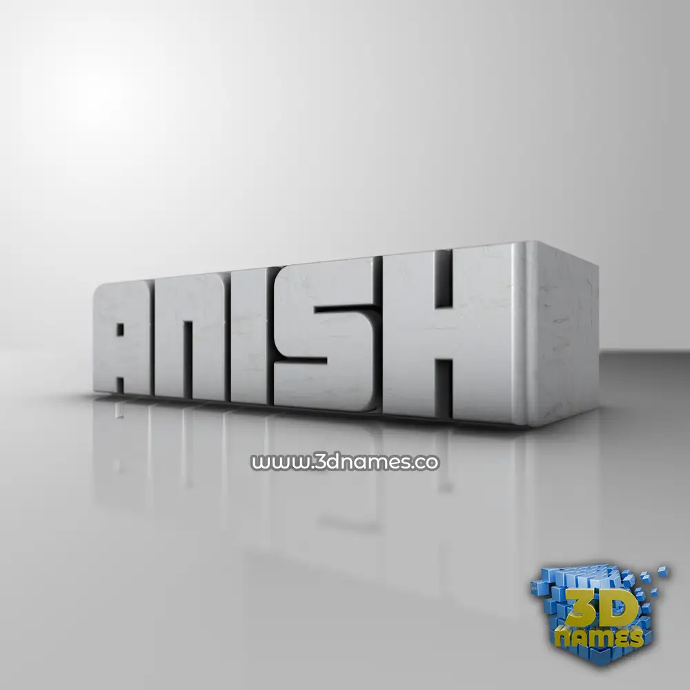 anish in White Metro style - 3D name wallpaper