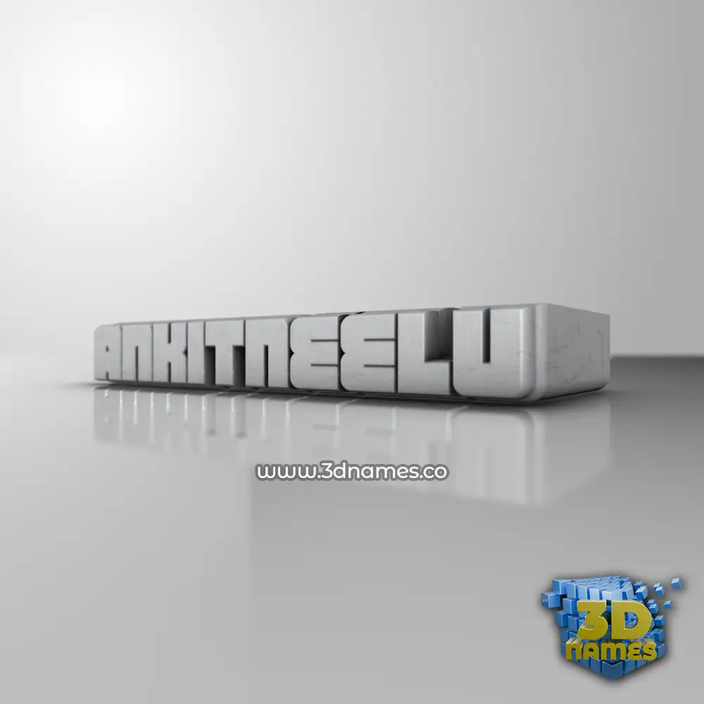 ankitneelu in White Metro style - 3D name wallpaper