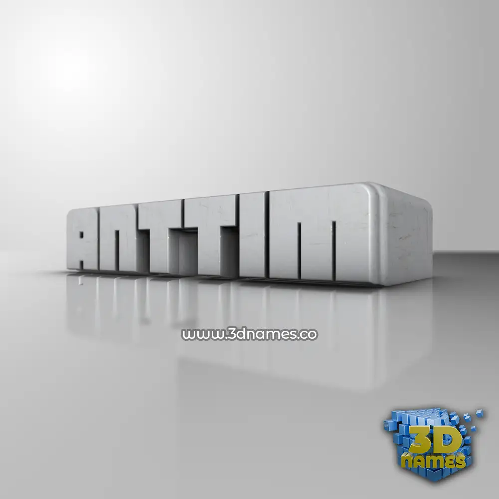 anttim in White Metro style - 3D name wallpaper