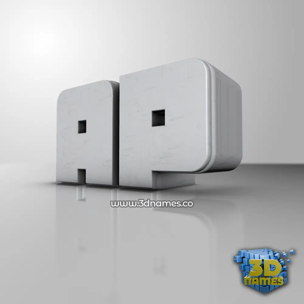 ap in White Metro style - 3D name wallpaper