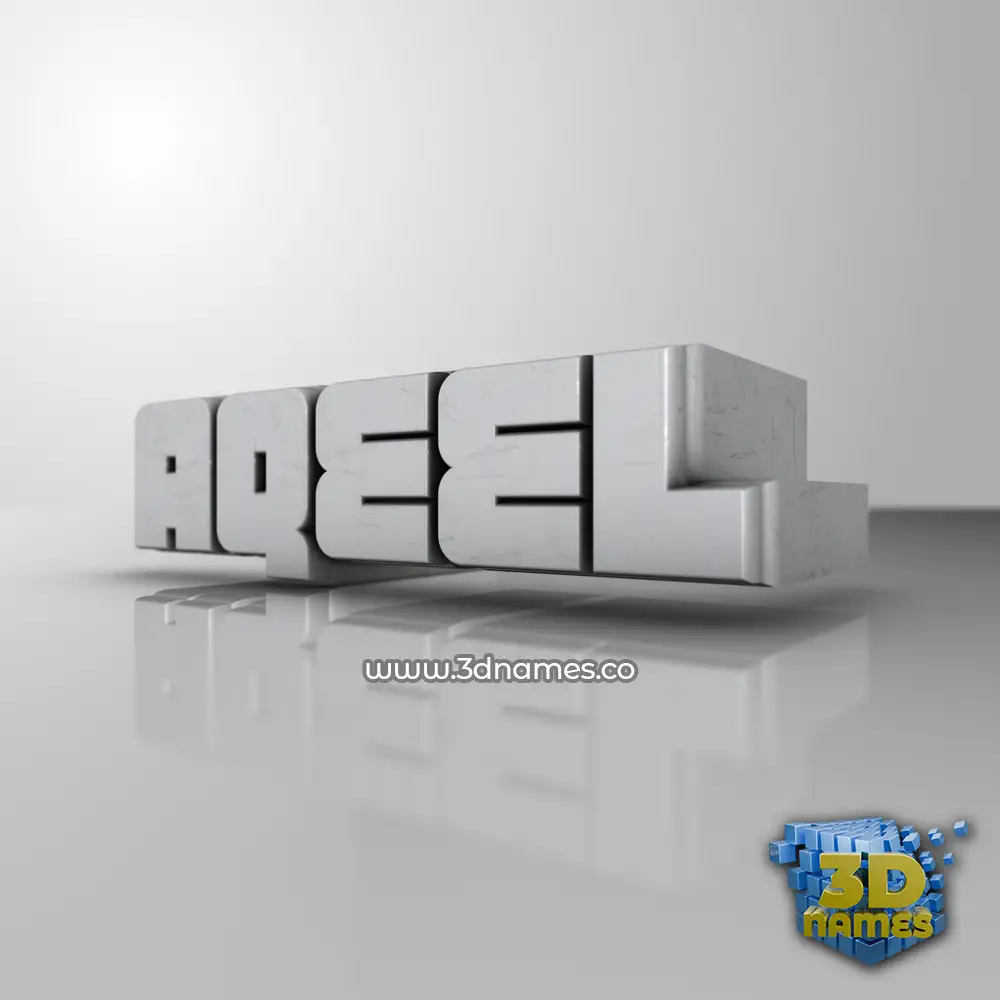 aqeel in White Metro style - 3D name wallpaper