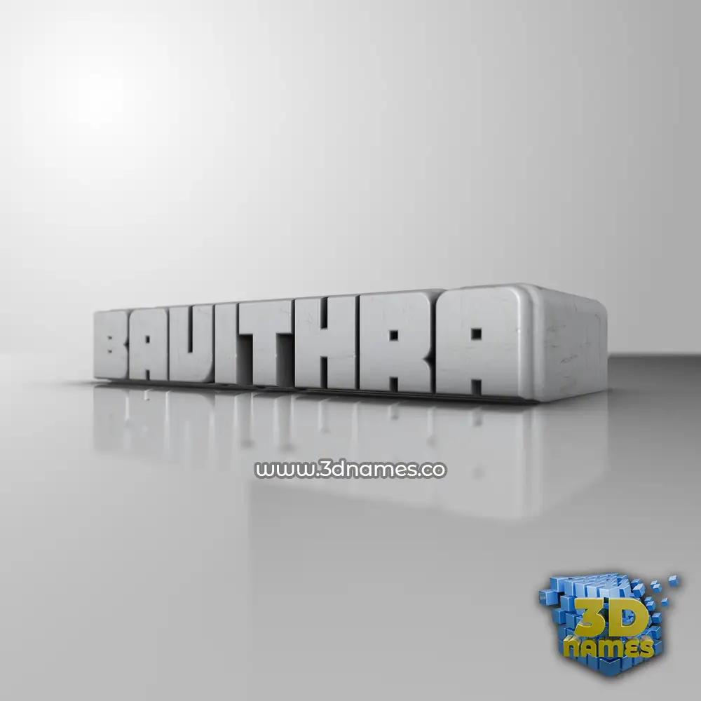 bavithra in White Metro style - 3D name wallpaper