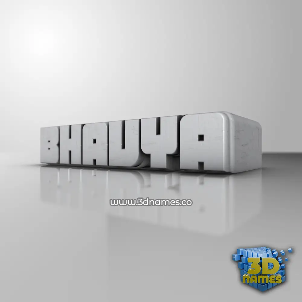 bhavya in White Metro style - 3D name wallpaper