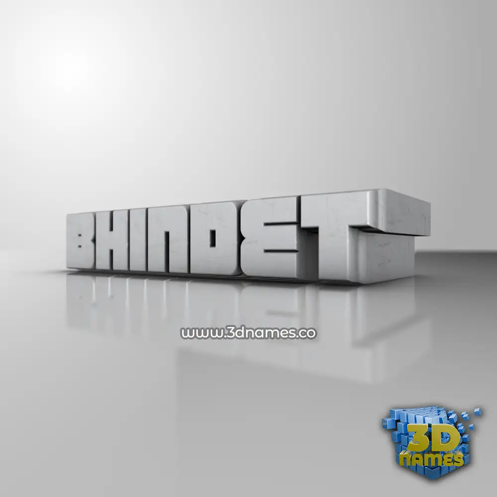 bhindet in White Metro style - 3D name wallpaper