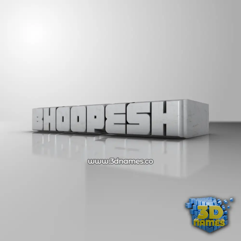 bhoopesh in White Metro style - 3D name wallpaper