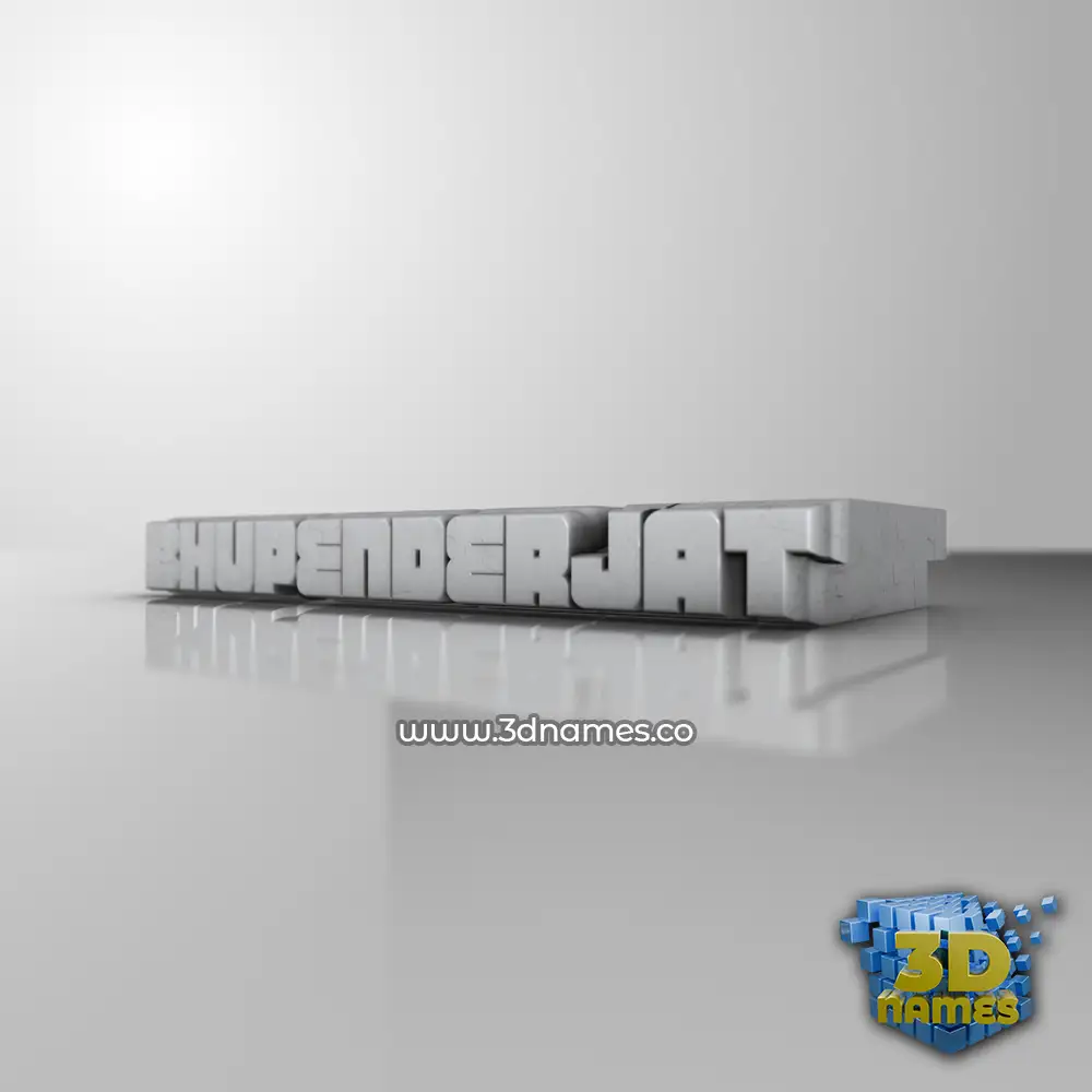 bhupenderjat in White Metro style - 3D name wallpaper