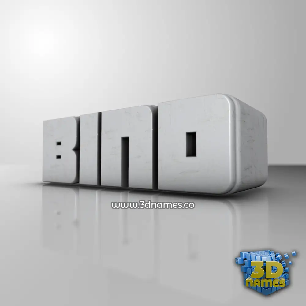 bind in White Metro style - 3D name wallpaper