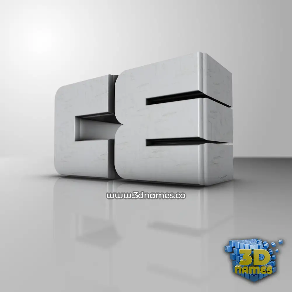 ce in White Metro style - 3D name wallpaper