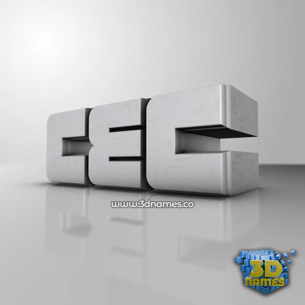 cec in White Metro style - 3D name wallpaper