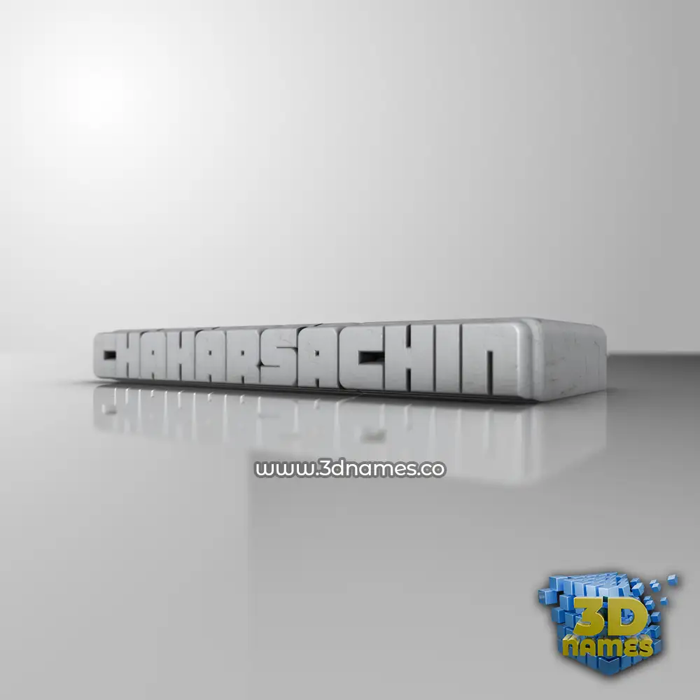 chaharsachin in White Metro style - 3D name wallpaper
